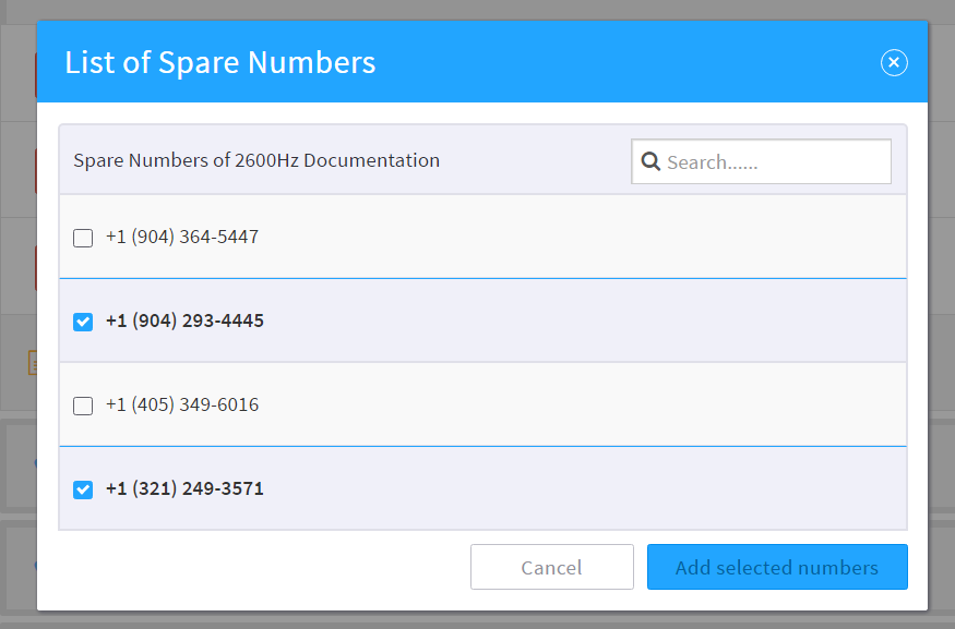 SmartPBX company number spare